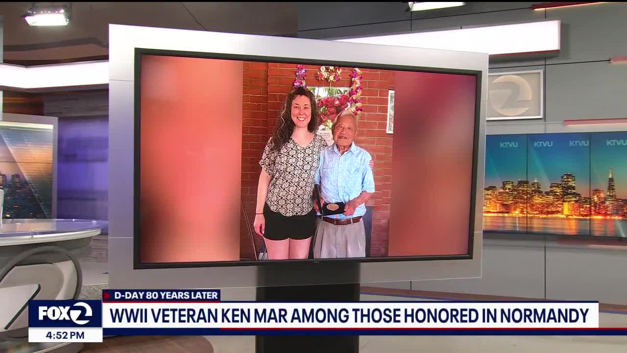 Sacramento WWII Veteran honored in Normandy for 80th D-Day Anniversary