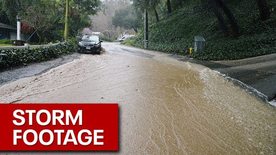 Winter storm takes on California