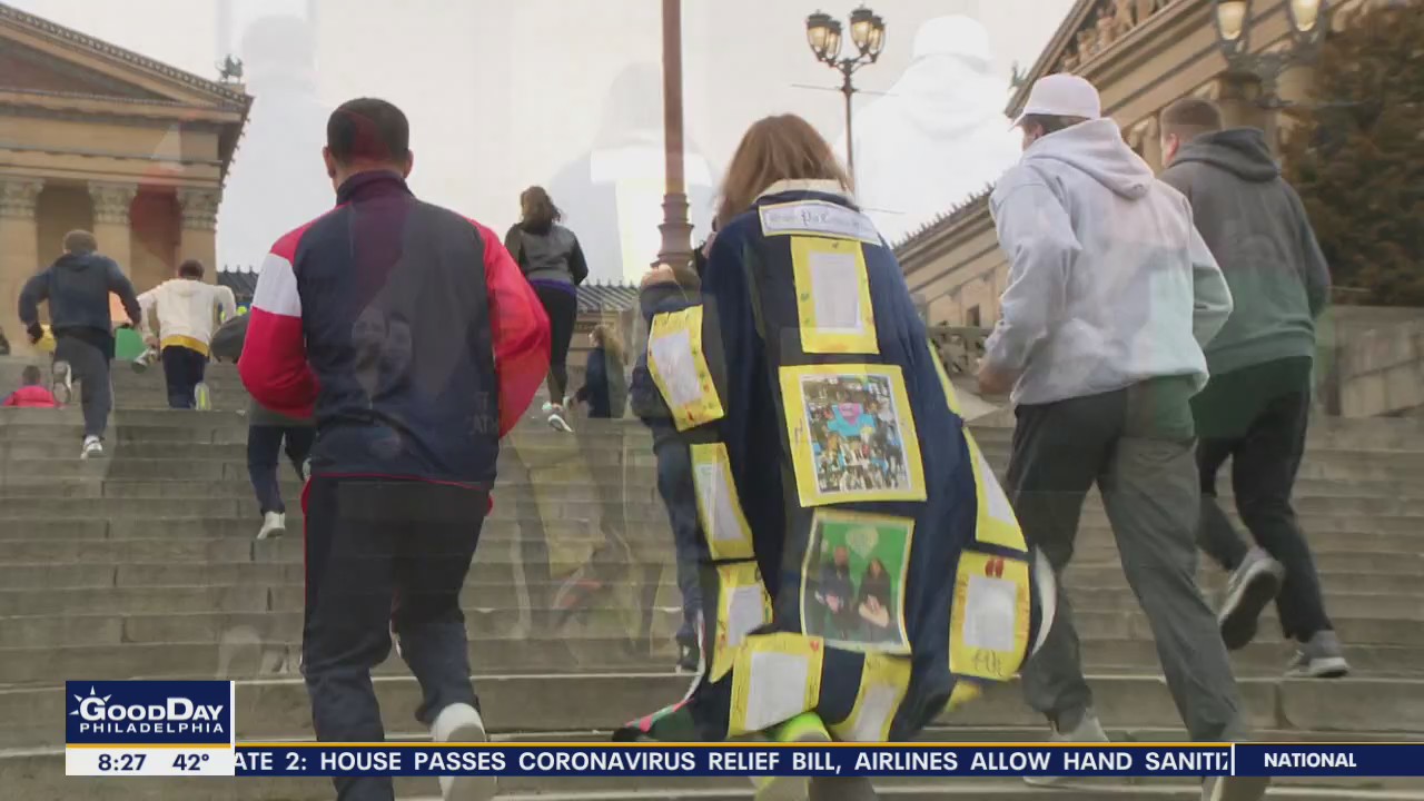 Philadelphia principal fulfills promise, runs Rocky Steps after students raise $25K
