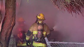 1 person burned in west Phoenix mobile home fire