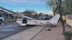 Small plane crash lands in Goodyear neighborhood