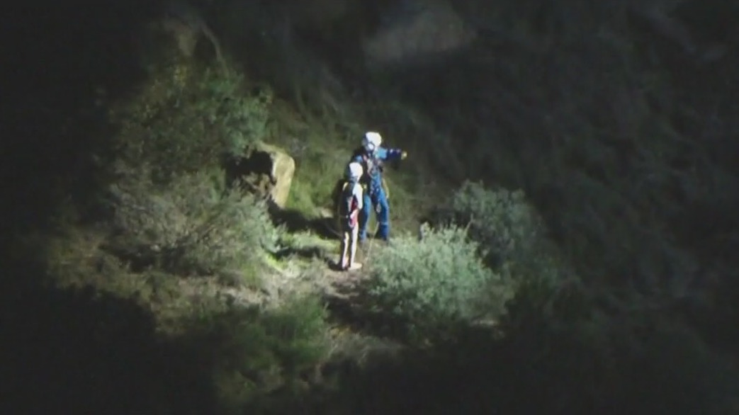 Helicopter rescues naked man in California