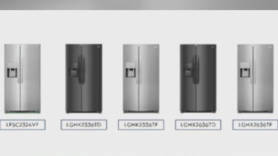 Refrigerators recalled for ice bucket choking hazard