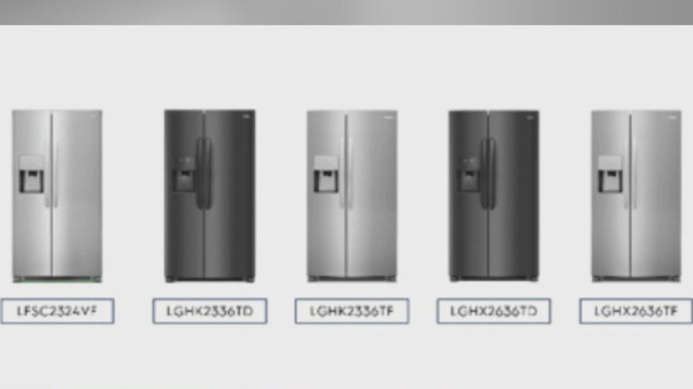 Refrigerators recalled for ice bucket choking hazard