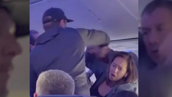 Brawl on Southwest flight caught on camera