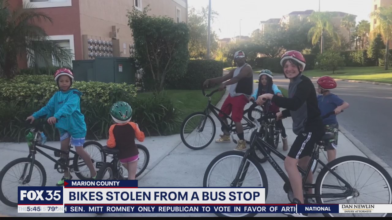 Bikes stolen from a bus stop in Marion County