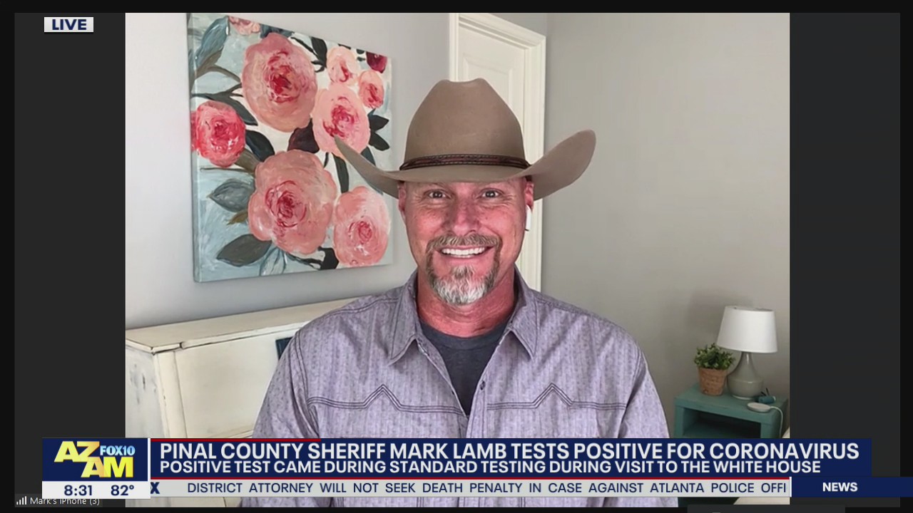 Pinal County Sheriff Mark Lamb speaks on positive COVID-19 test