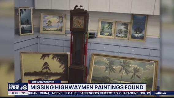 Missing Highwaymen paintings found