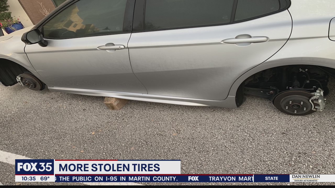 Oviedo woman shocked to discover tires stolen off car