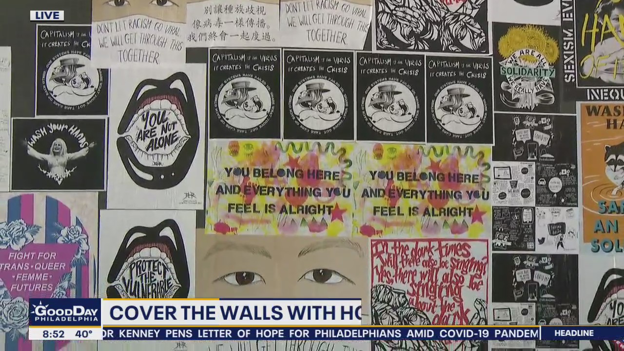 Artists aim to 'Cover the Walls with Hope' during COVID-19 pandemic