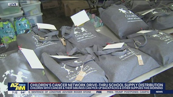 Children's Cancer Network holds school supply distribution in Phoenix
