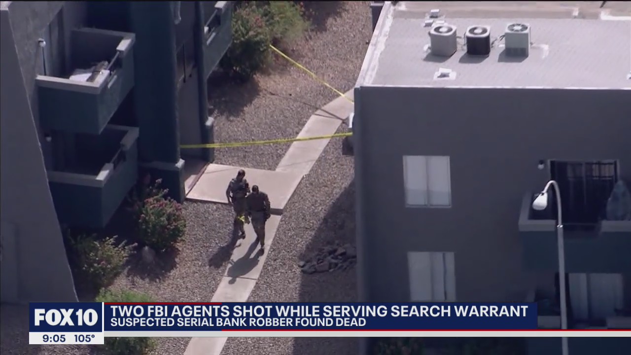 Serial bank robbery suspect dead, 2 FBI agents shot while executing ...