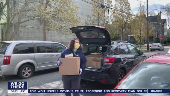 Philly teacher delivers groceries to people in need amid coronavirus pandemic