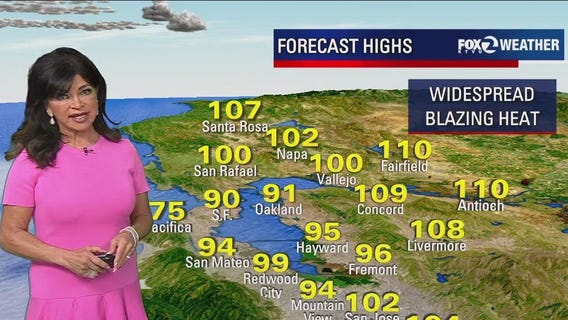 The Bay Area cities that will soar past 100 degrees