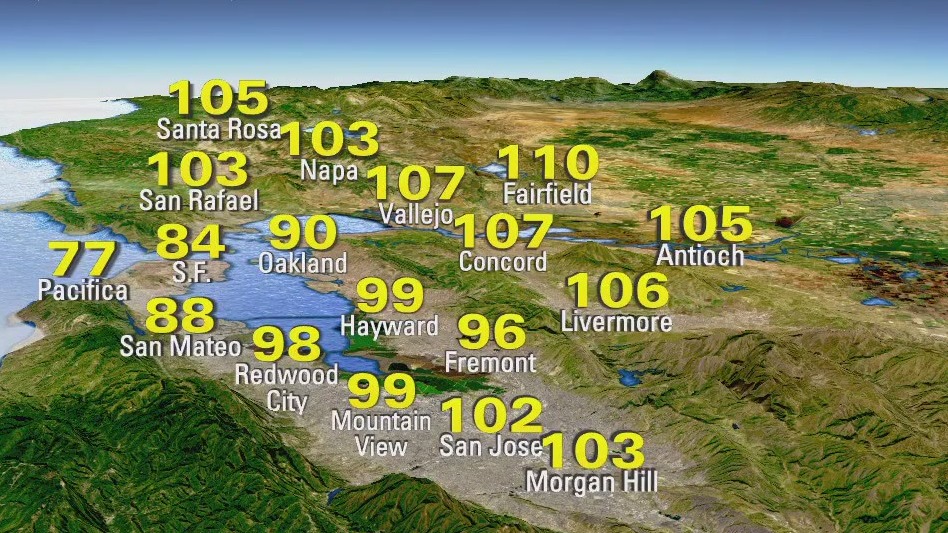 Record-setting temps around the Bay Area