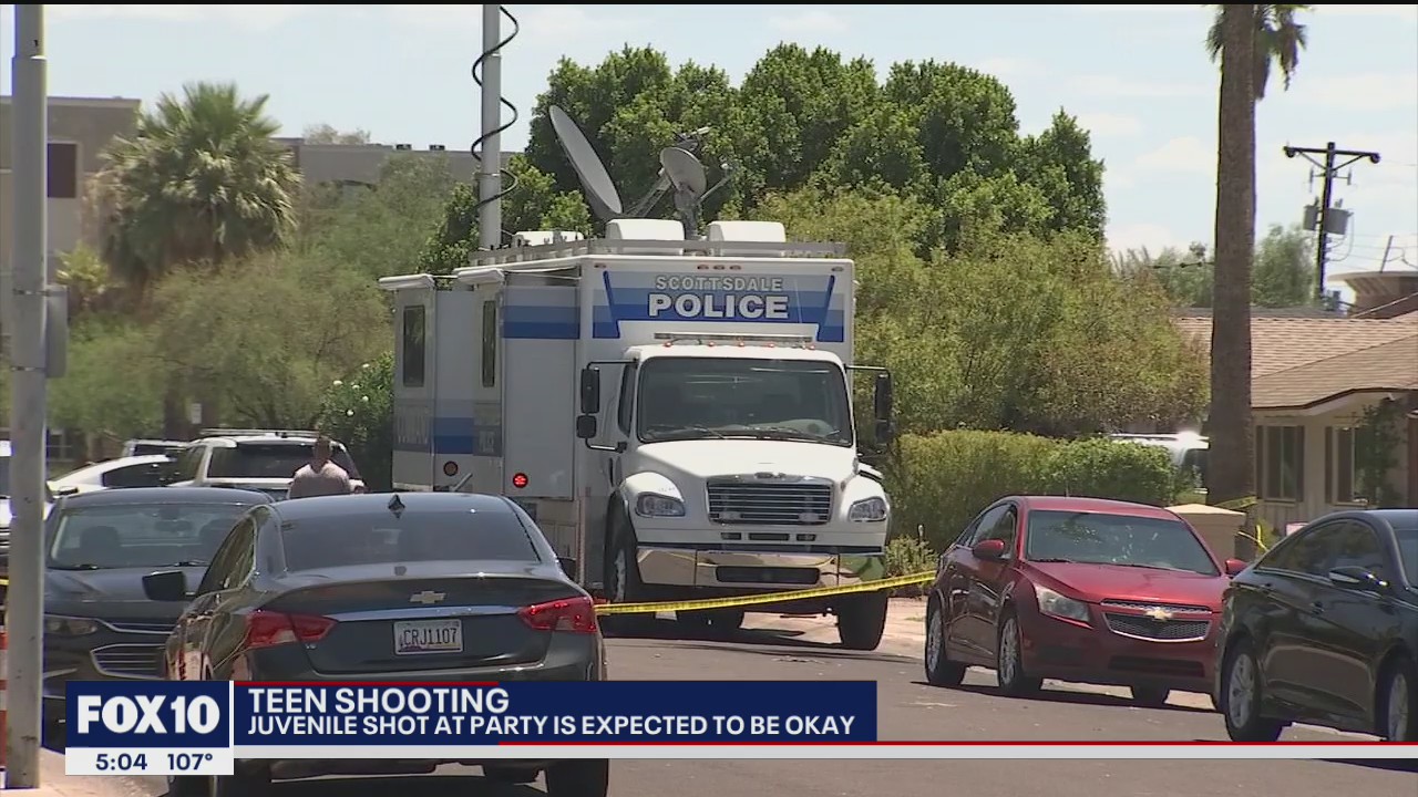 Juvenile shot at Scottsdale party, suspects detained
