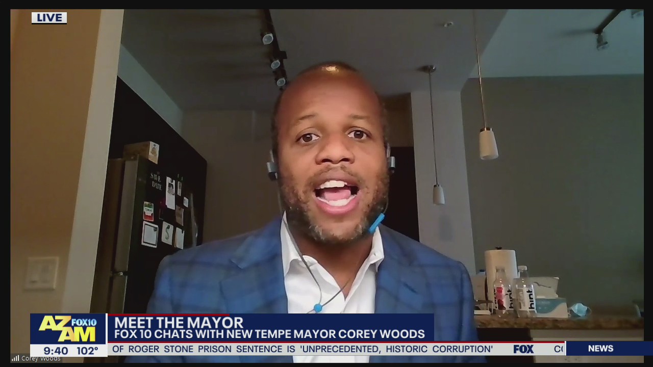Tempe Mayor-elect Corey Woods speaks on coronavirus in Arizona