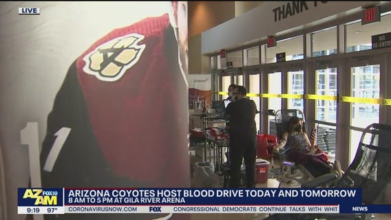 Arizona Coyotes host blood drive at Gila River Arena