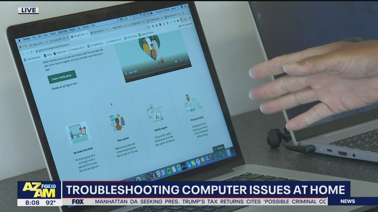 Troubleshooting computer issues at home