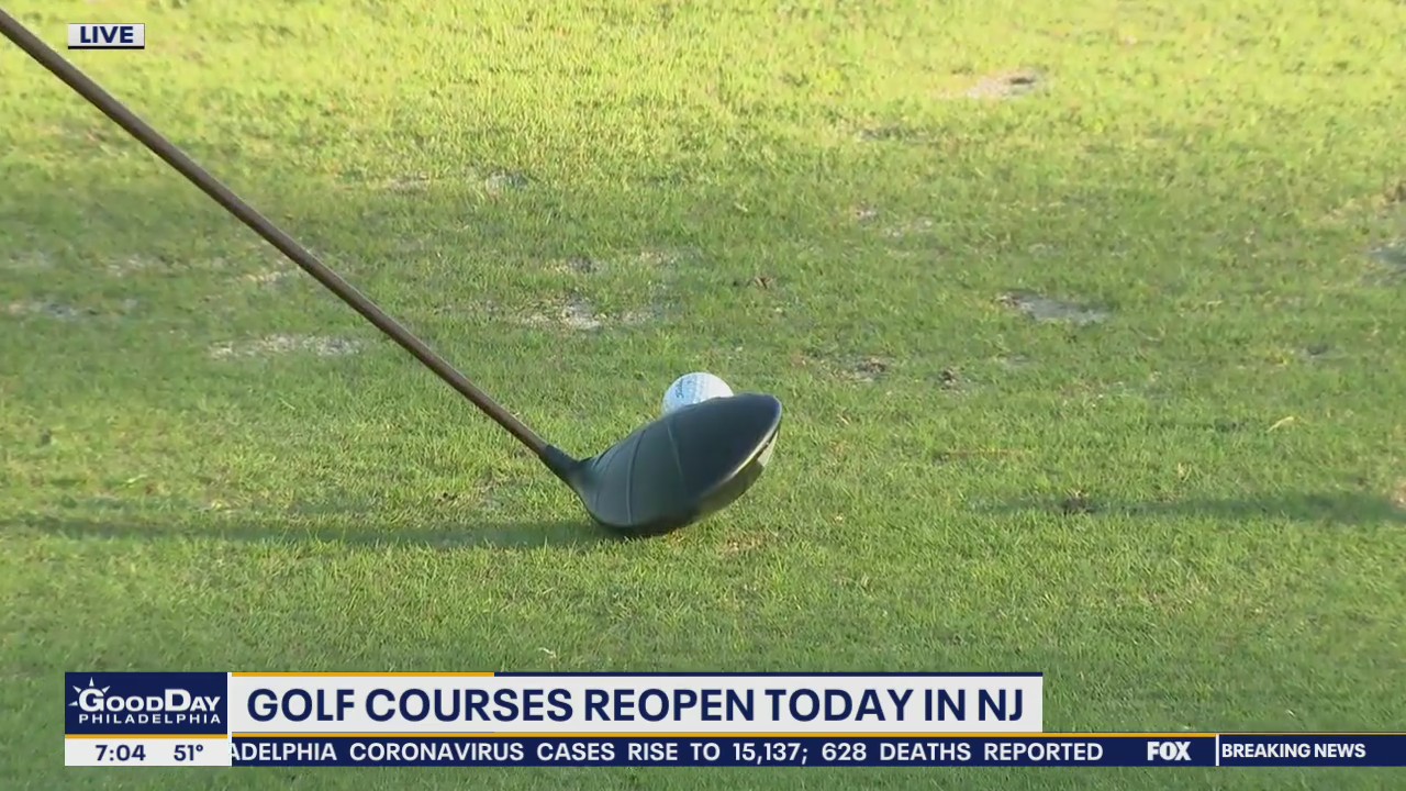 NJ golf courses reopen amid stay-at-home order