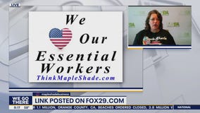 Maple Shade Business Association selling signs to support front line workers