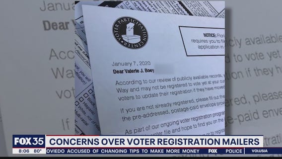 Voter registration mailers causing concerns