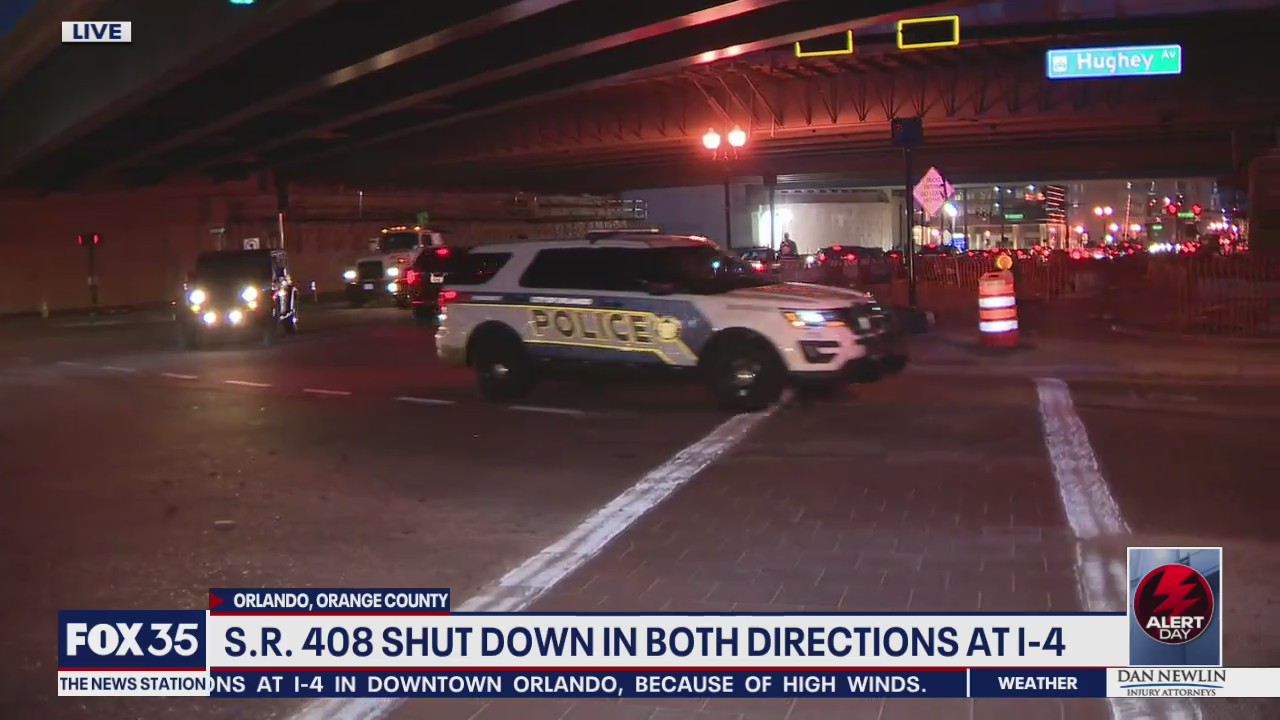 State Road 408 shut down in both direction at Interstate 4