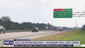 FOX 35 Investigates: I-95 ramp still not open