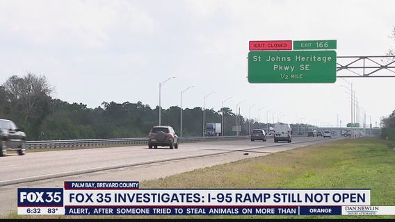 FOX 35 Investigates: I-95 ramp still not open