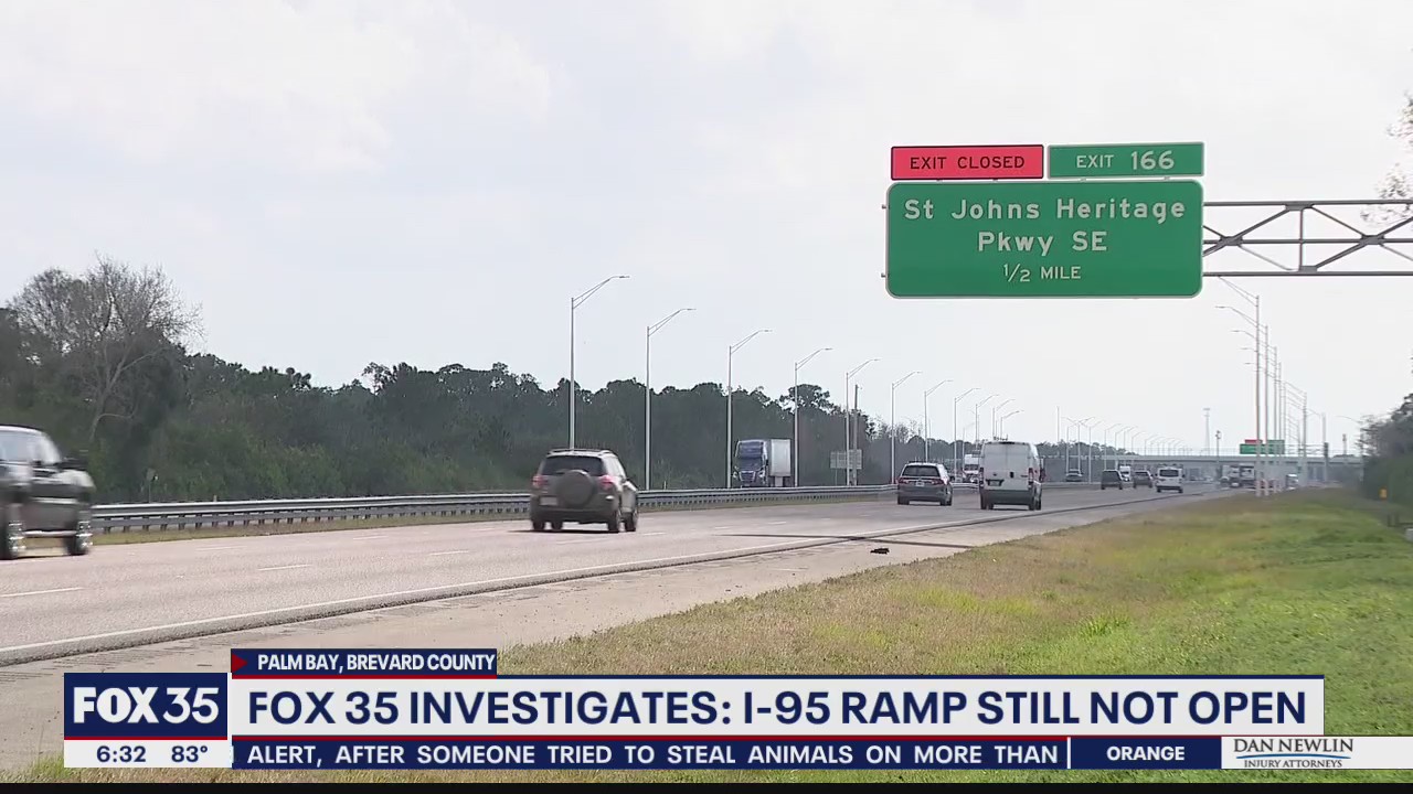 FOX 35 Investigates: I-95 ramp still not open