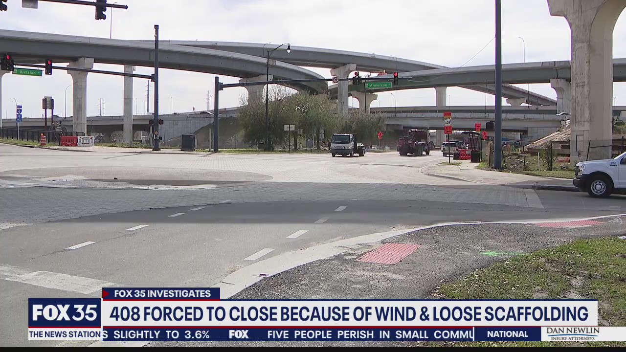 SR 408 forced to shut down because of debris