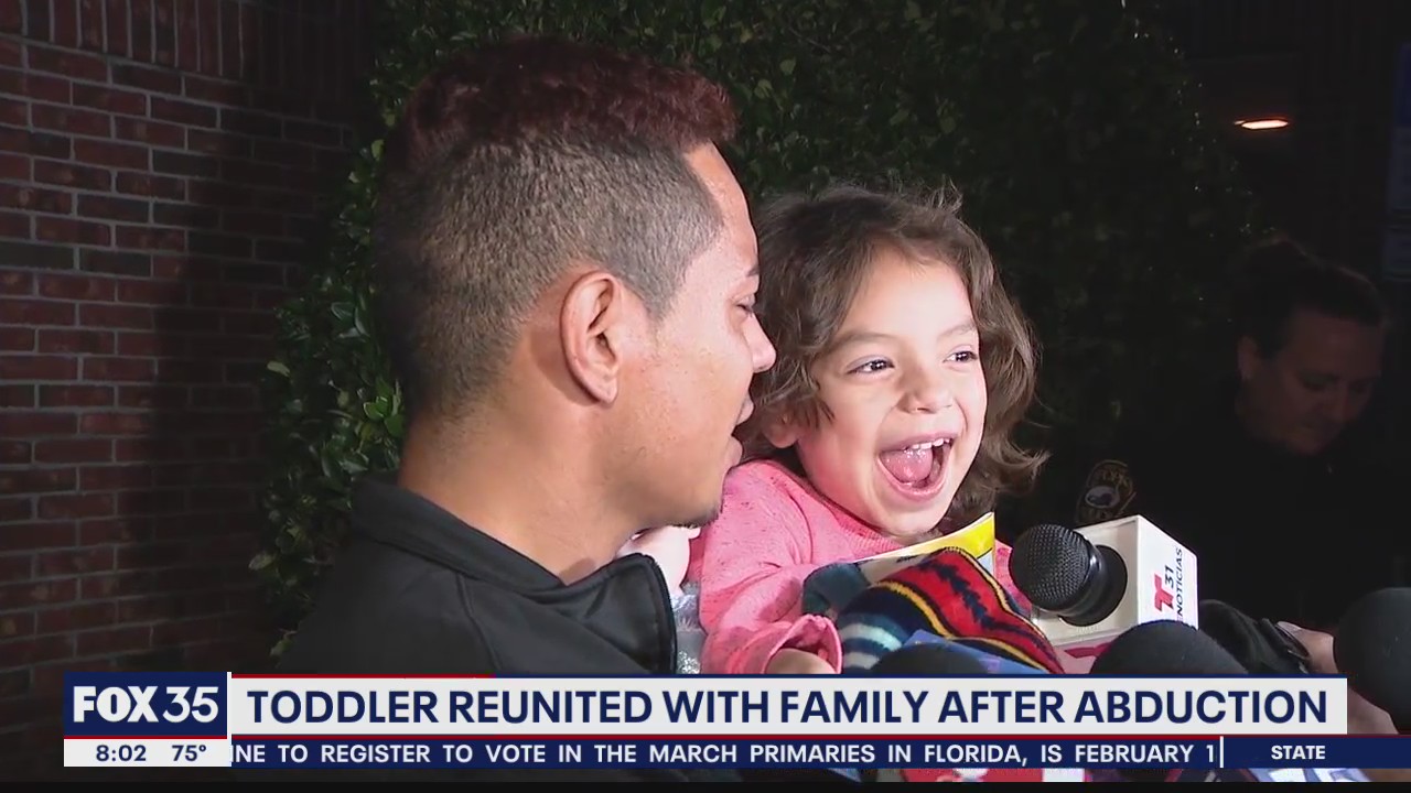 Abducted 3-year-old found reunited with father