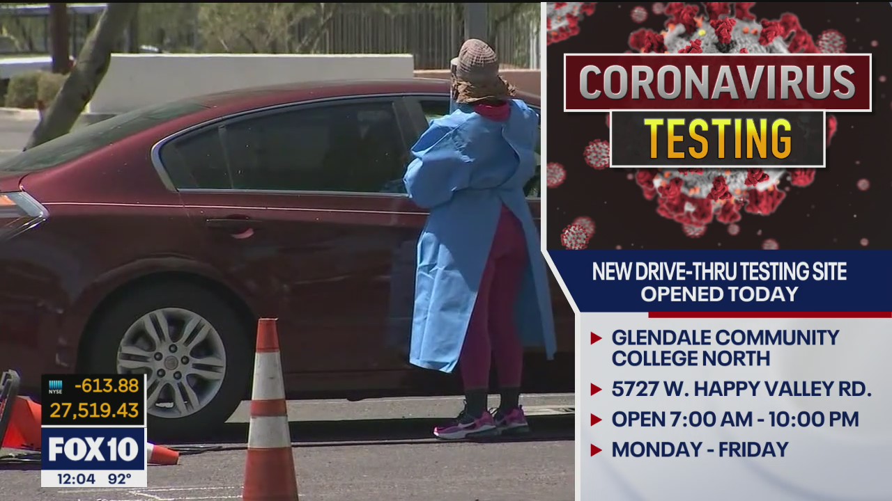 New drive-thru COVID-19 testing site opens in Glendale