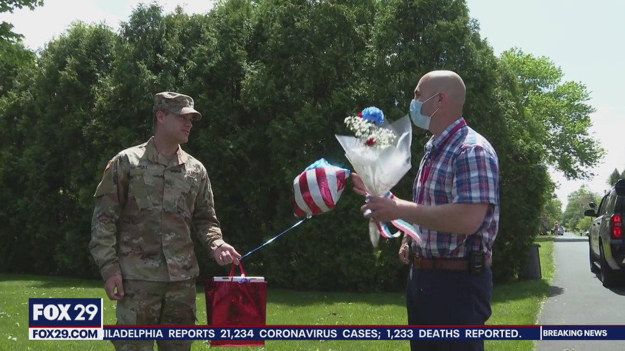 Neshaminy High School honors graduating seniors joining military
