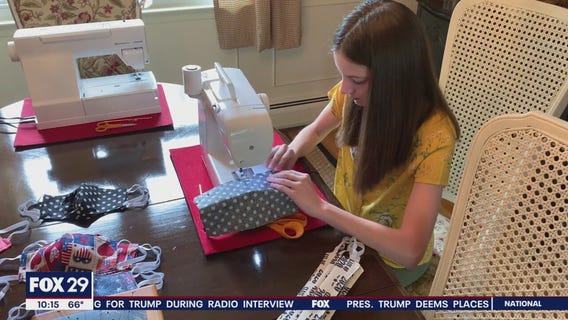 Girl, 13, sews 1,000 masks for community amid COVID-19 pandemic