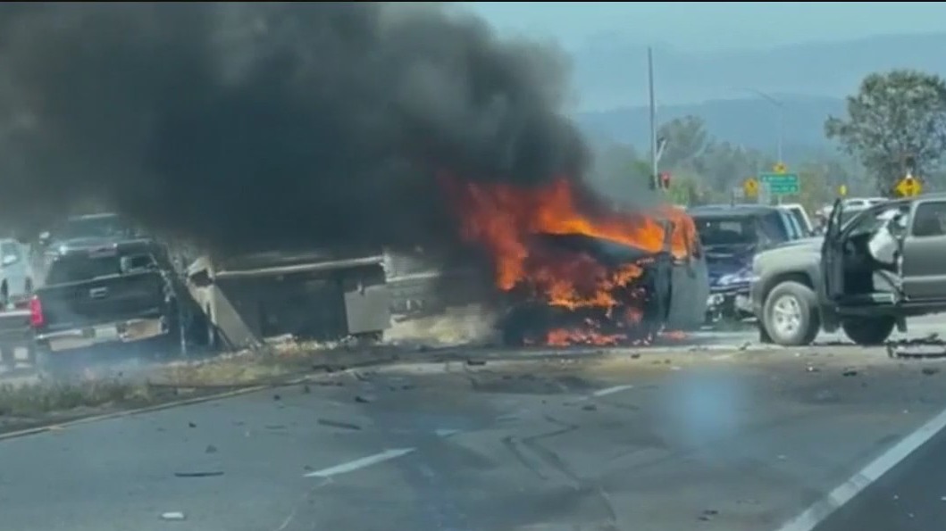 1 killed, 9 injured in Hwy 12 chain-reaction crash in Santa Rosa