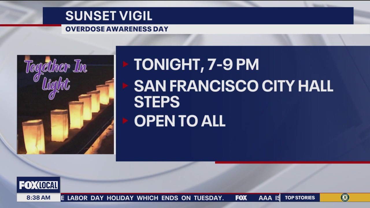 Sunset vigil for Overdose Awareness Day