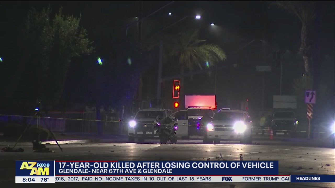 Teen killed in crash near 67th Avenue and Glendale | FOX 10 Phoenix
