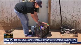 Republica Empanada in Mesa collecting supplies for Navajo Nation