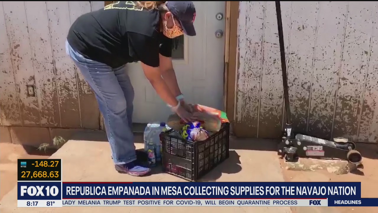 Republica Empanada in Mesa collecting supplies for Navajo Nation
