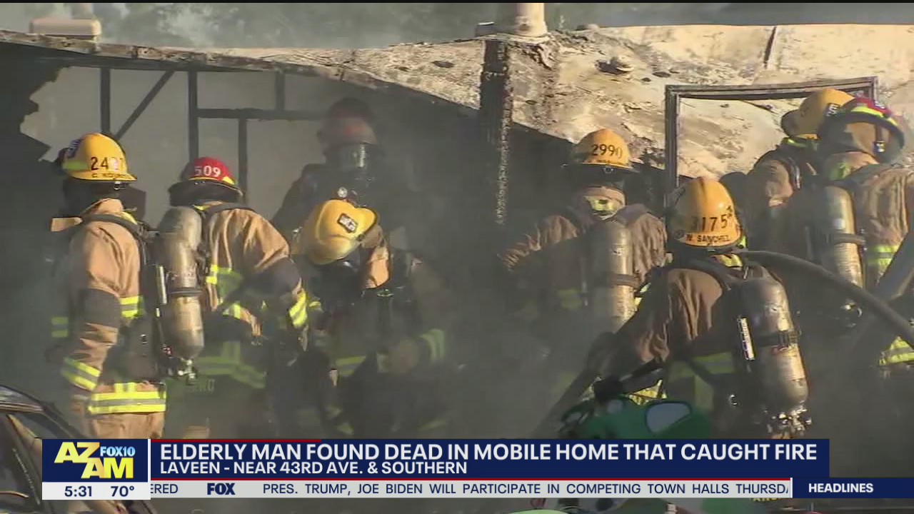 Elderly man found dead in Laveen mobile home fire