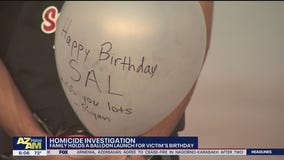 Family holds balloon launch for homicide victim's birthday