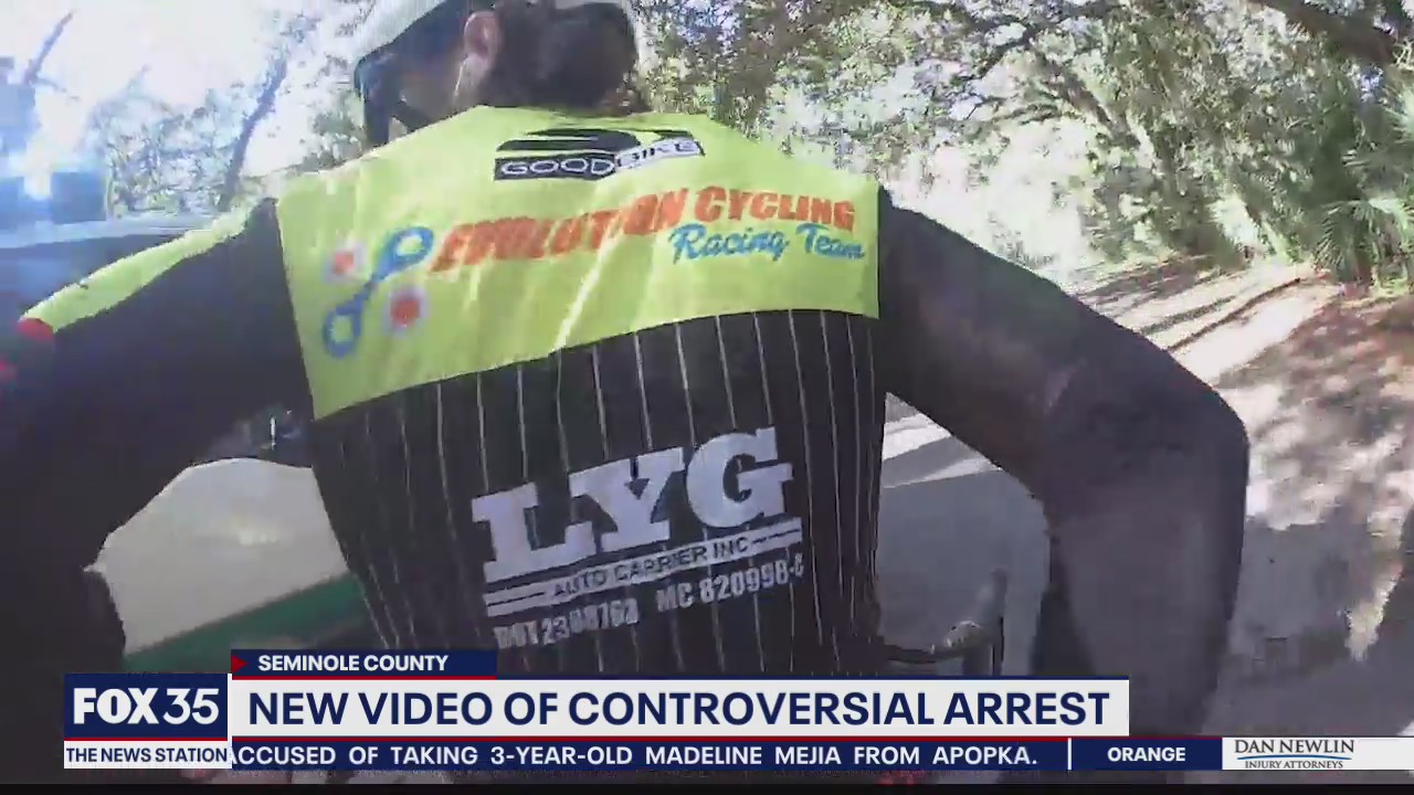 New video of controversial arrest of bicyclist