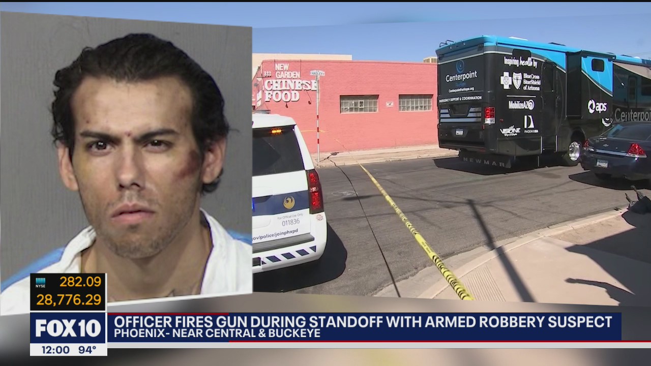 Armed robbery suspect arrested following standoff, police shooting in ...