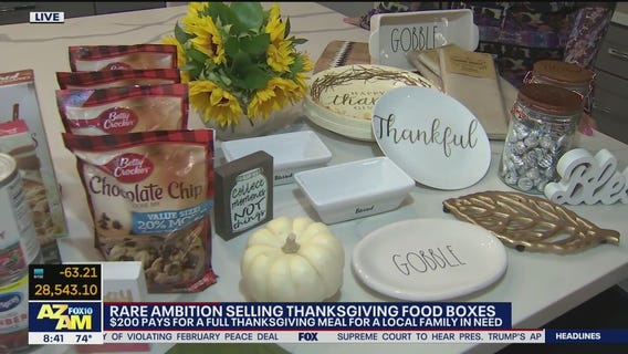 Rare Ambition non-profit sells Thanksgiving food boxes