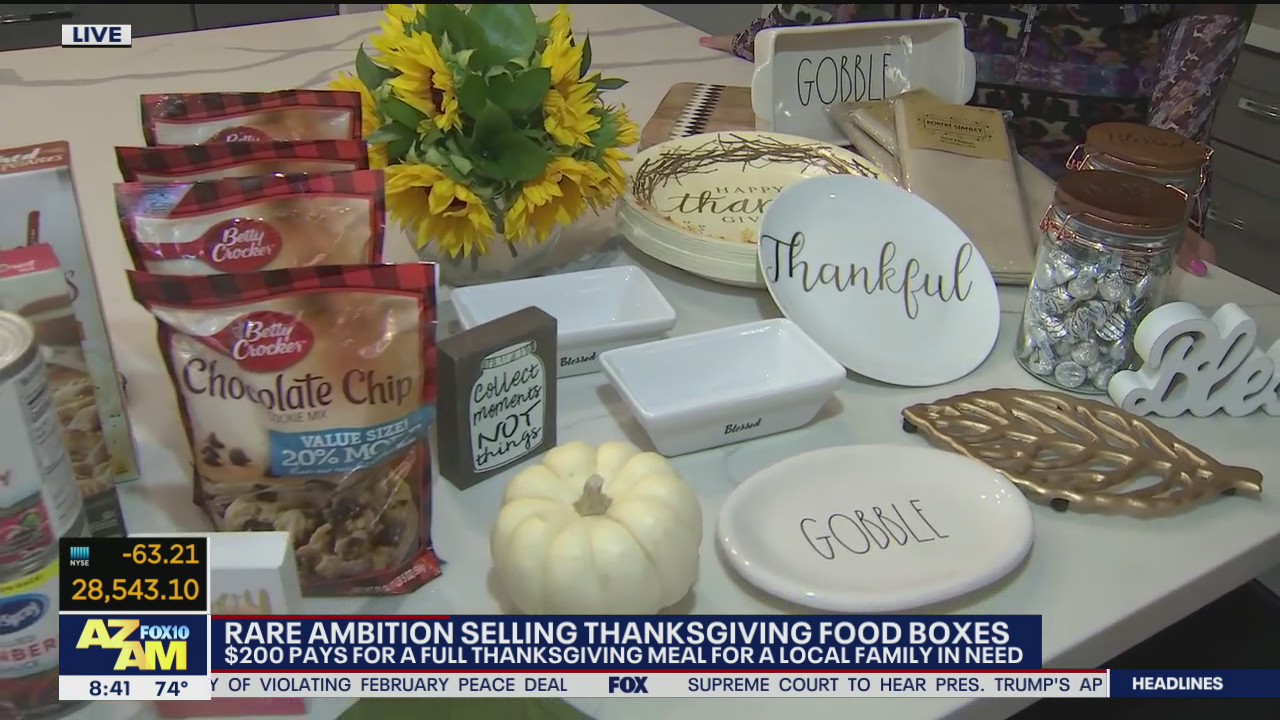 Rare Ambition non-profit sells Thanksgiving food boxes