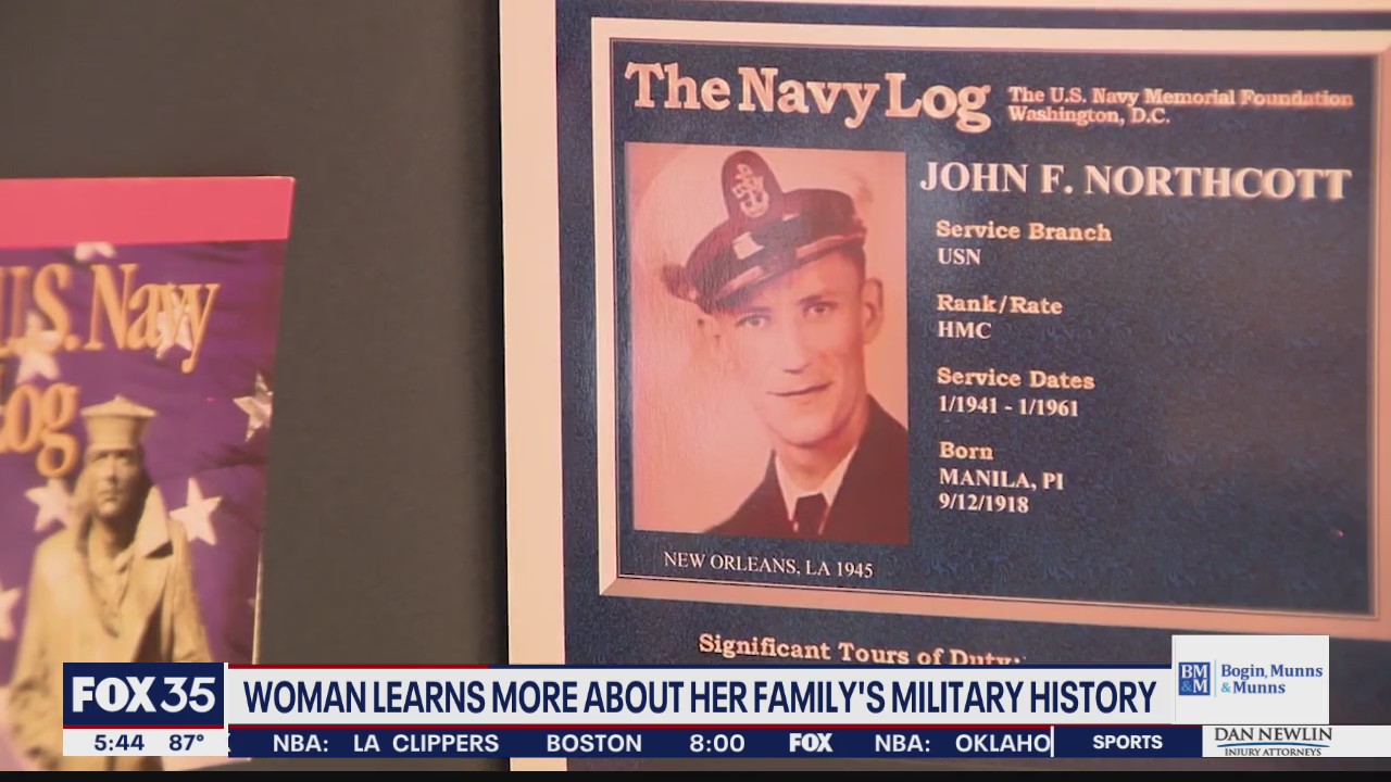 Woman learns more about her family's military history
