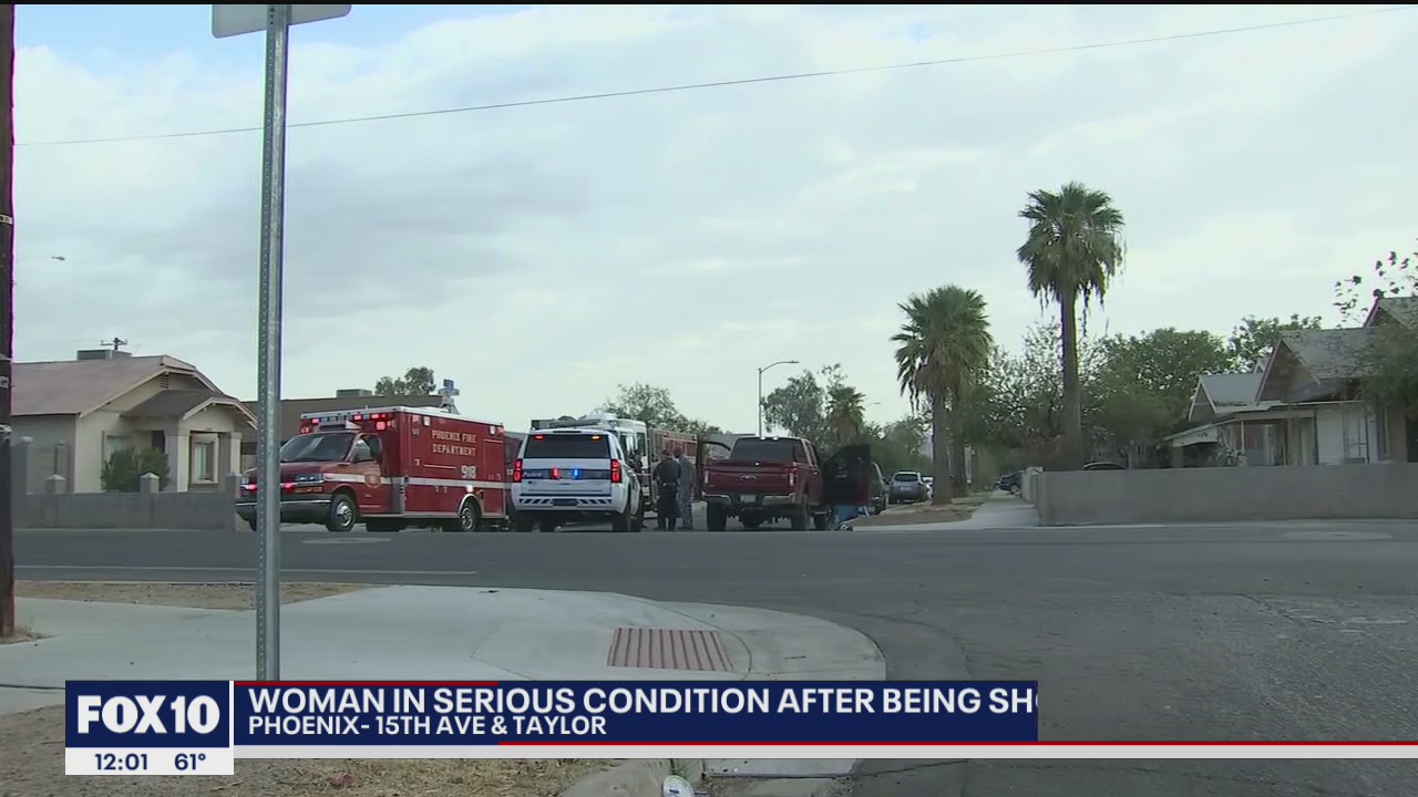 PD: Woman in serious condition after being shot in Phoenix | FOX 10 Phoenix