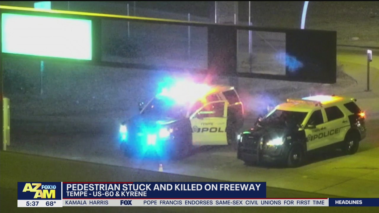 Pedestrian struck, killed on US 60 freeway in Tempe