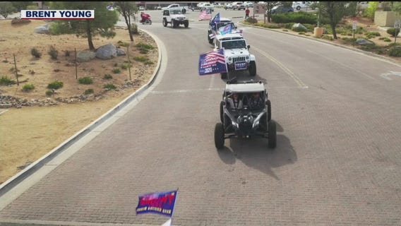Caravans show support of President Trump in Prescott and Queen Creek